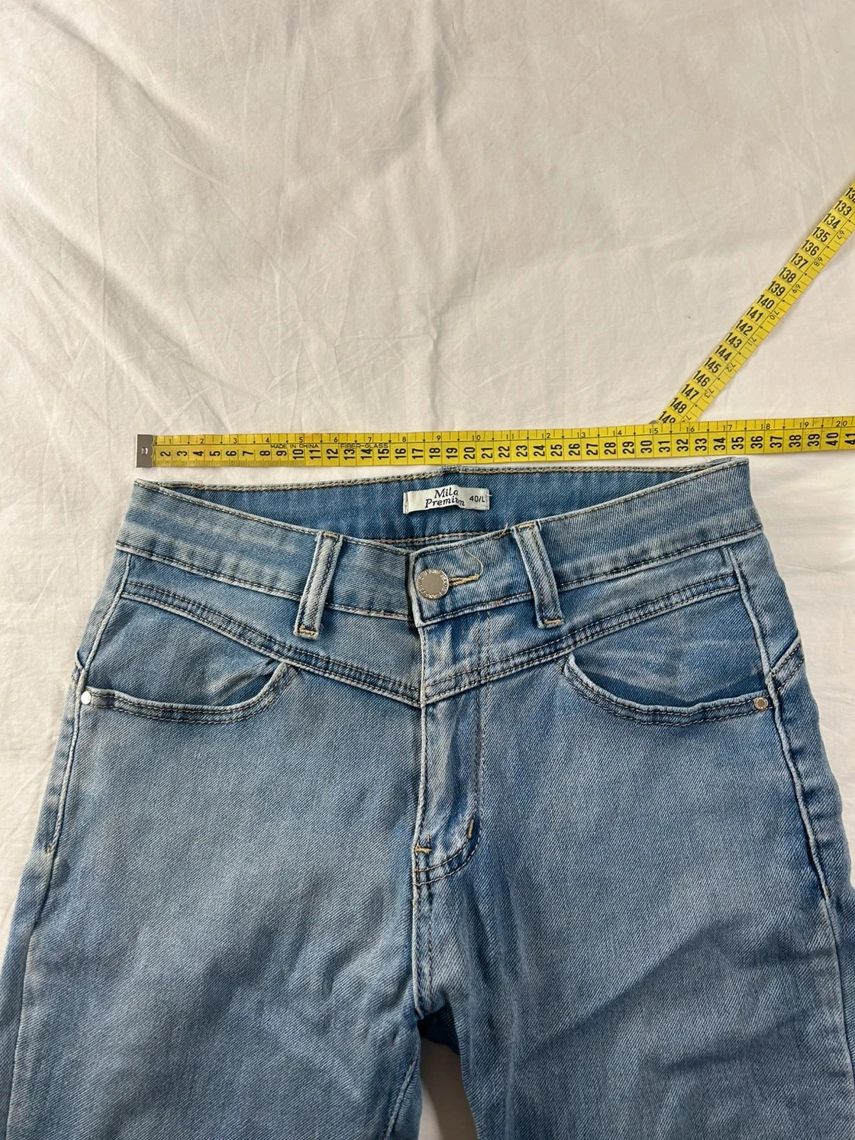 Jean azul de cintura alta Mila premium talla L – photo 6